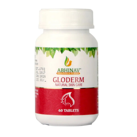 Gloderm – Blood Purifier Tablets for Glowing Skin – Bottle of 60 Tabs