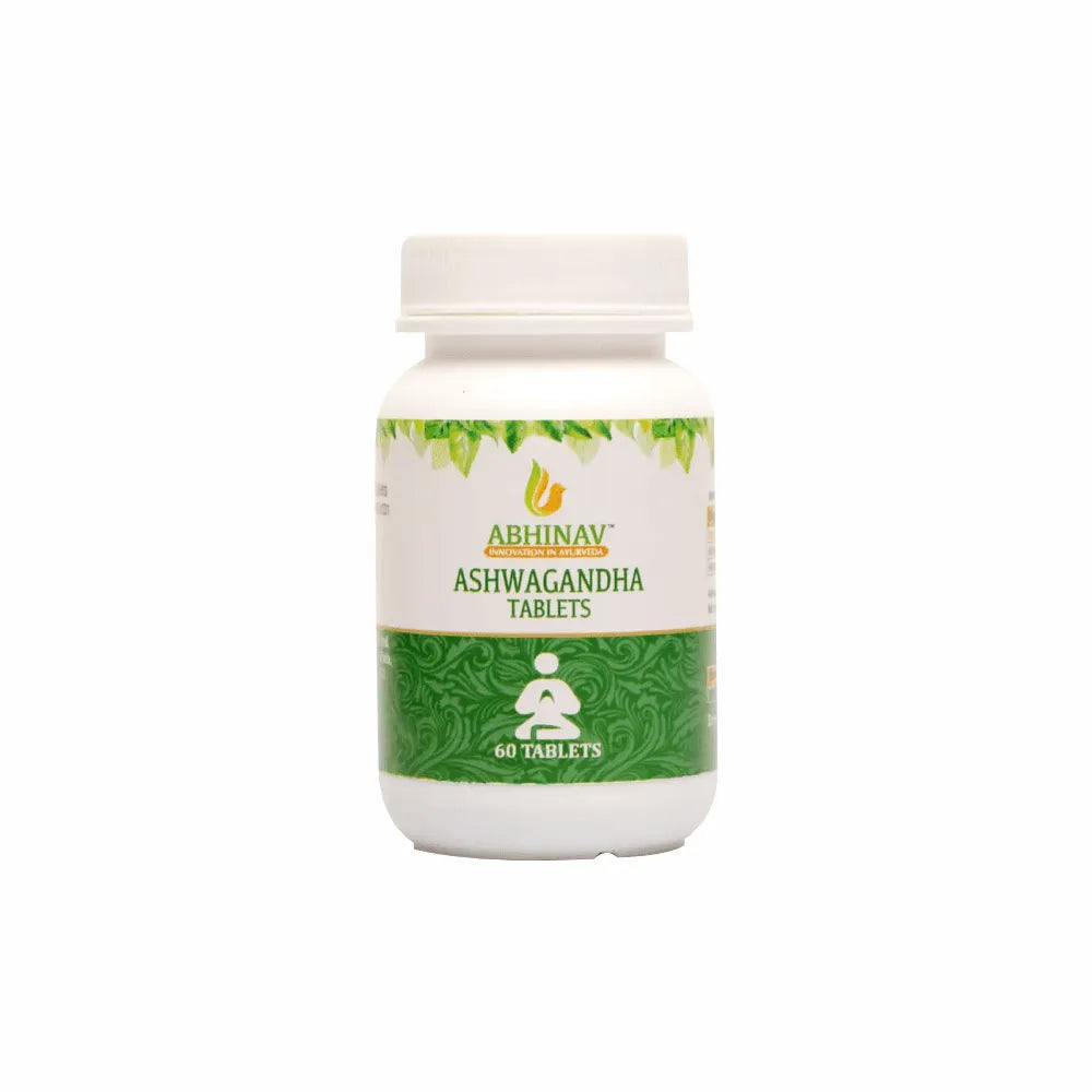 Ayurvedic Medicine for Stress and Anxiety – Ashwagandha Tablets (60 Tabs)