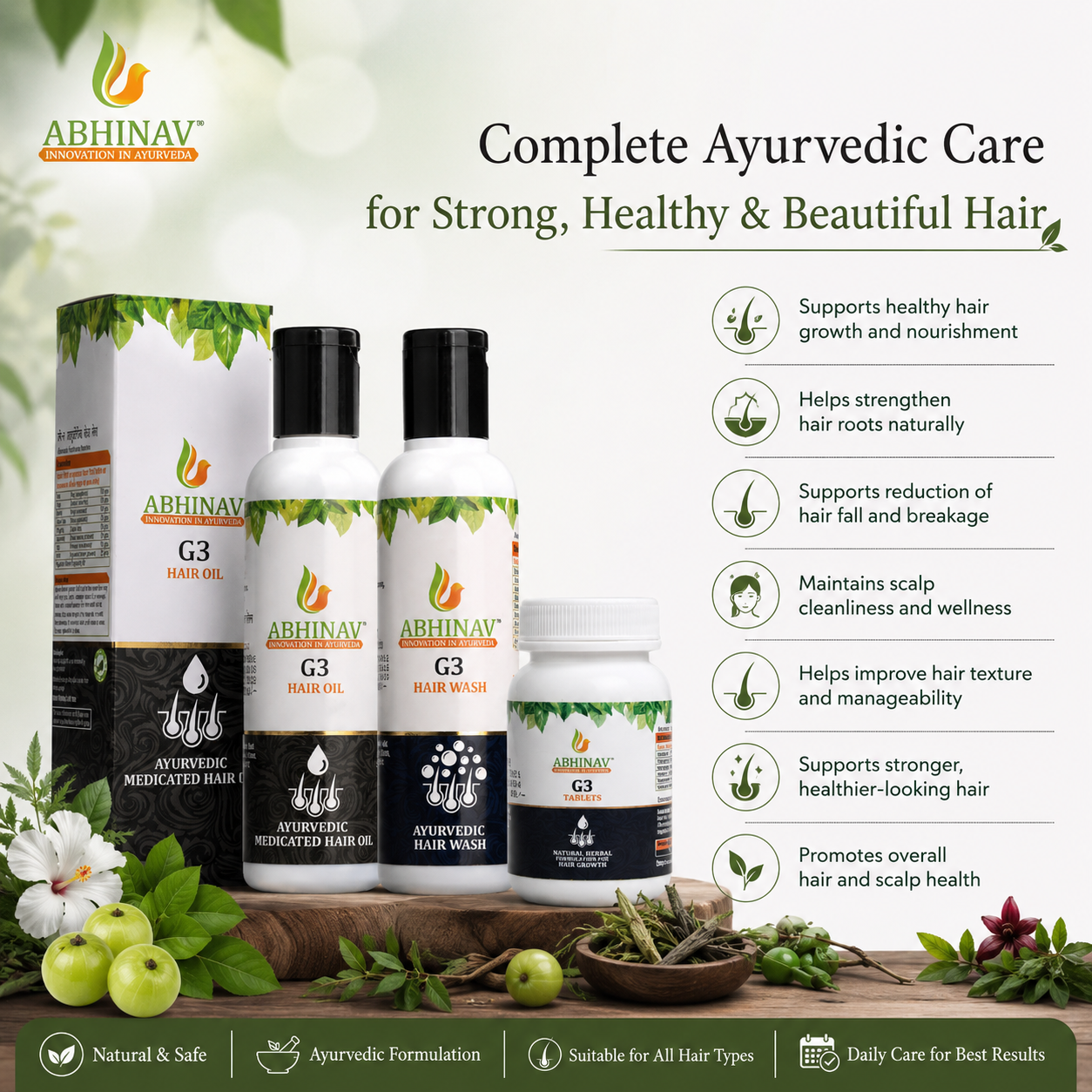 G3 – Natural Hair Care Solution Range