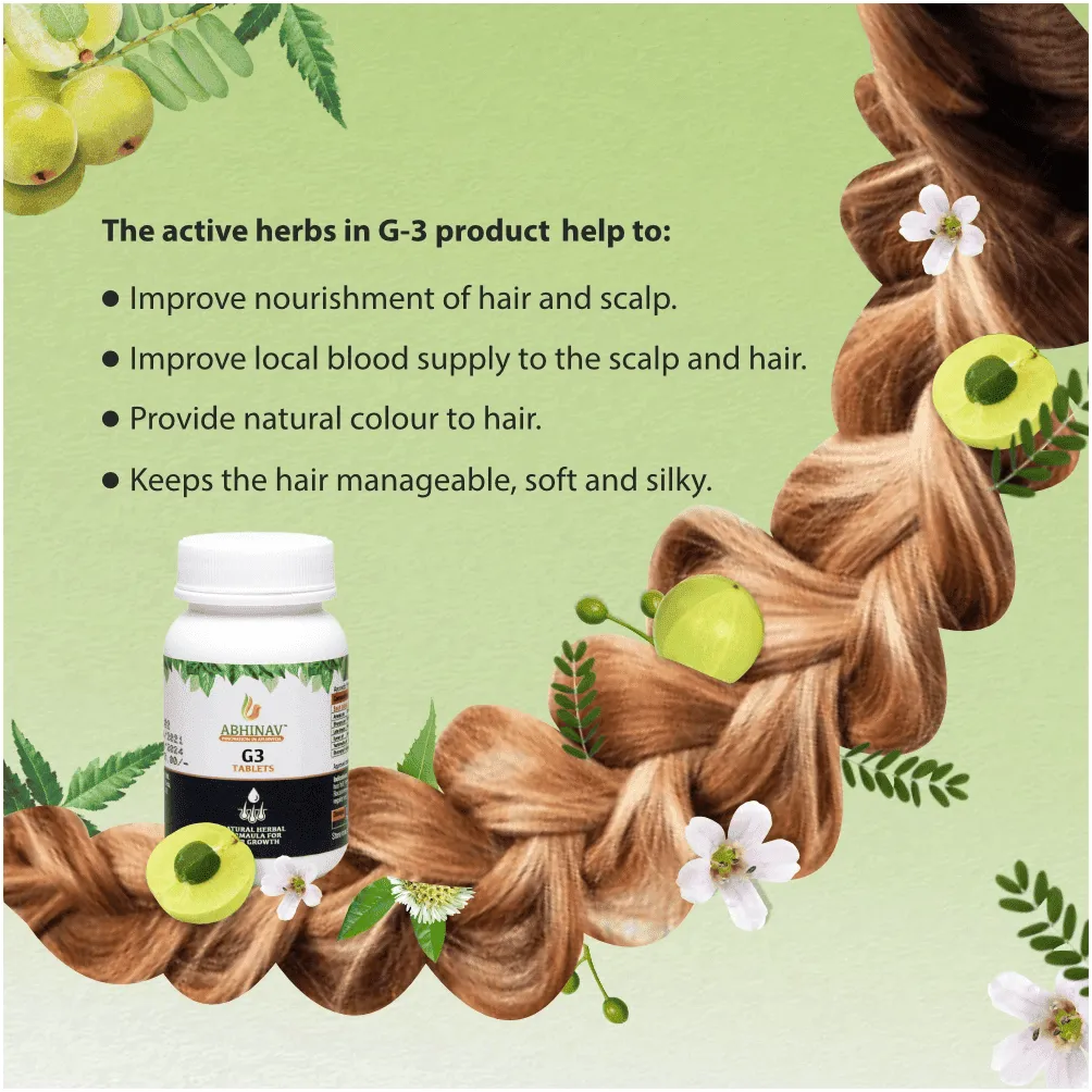G3 Hair Tablets – Hair Strength & Growth