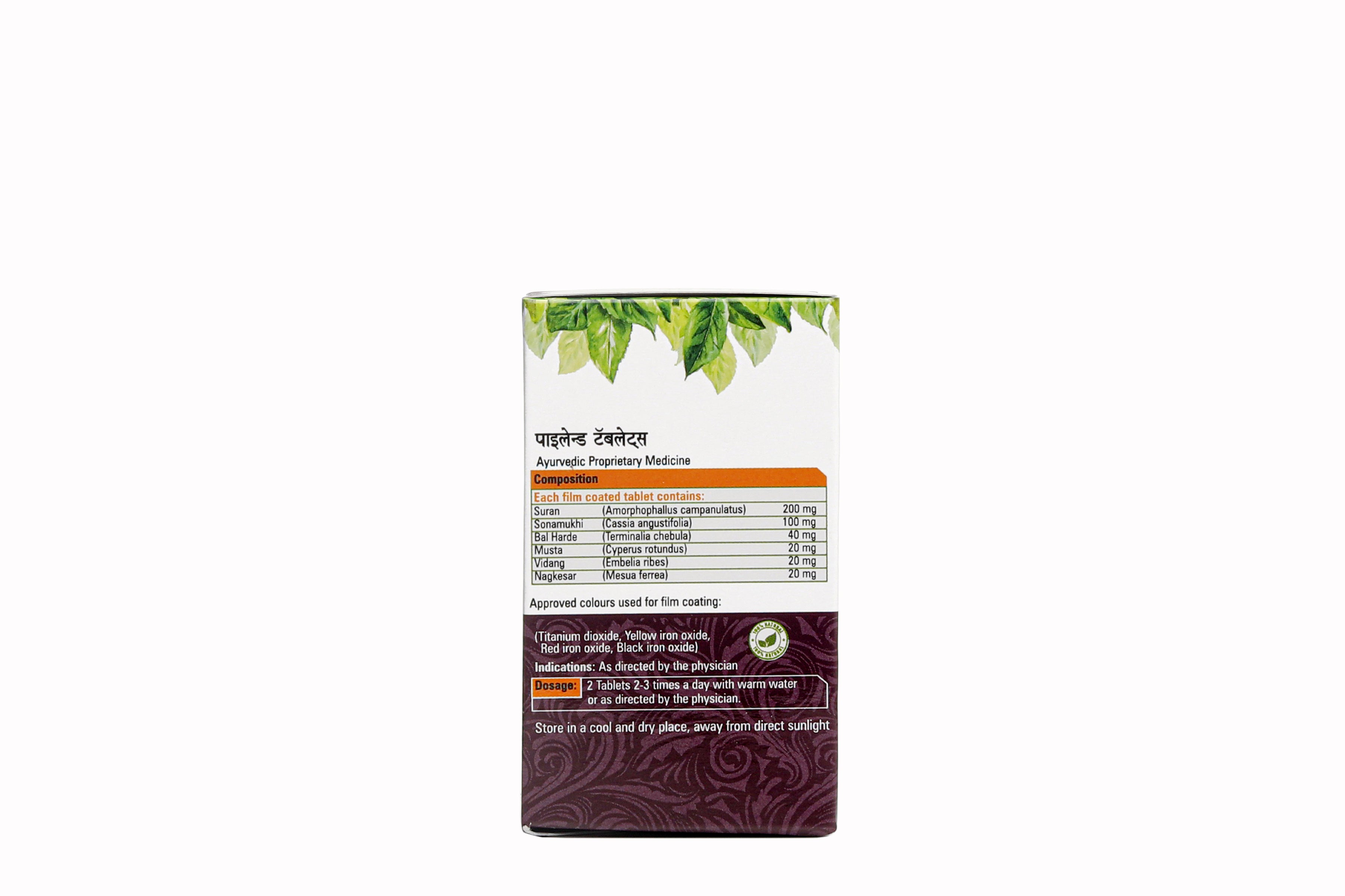 Pylend – Ayurvedic Piles Tablets – 60 Tabs
