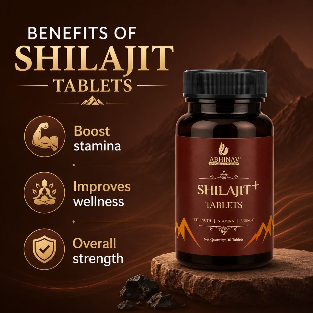 Ayurvedic Shilajit Tablets for Strength and Stamina