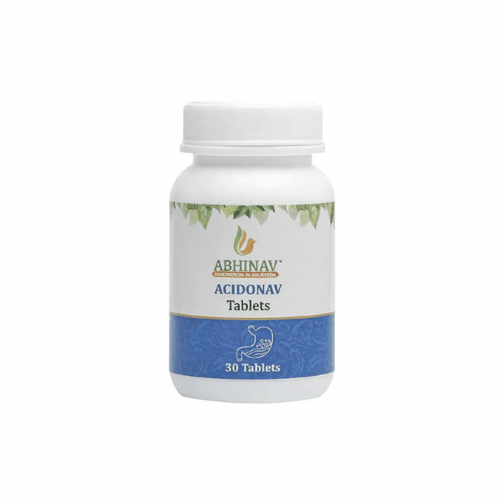 Acidonav – Ayurvedic Acidity Tablets – Bottle of 30 Tabs