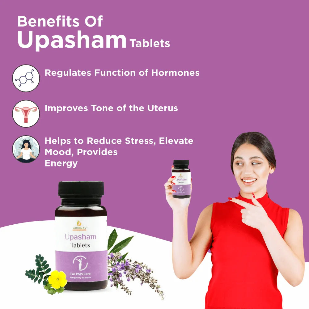 Upasham Tablets – Your Natural Solution for PMS Relief!