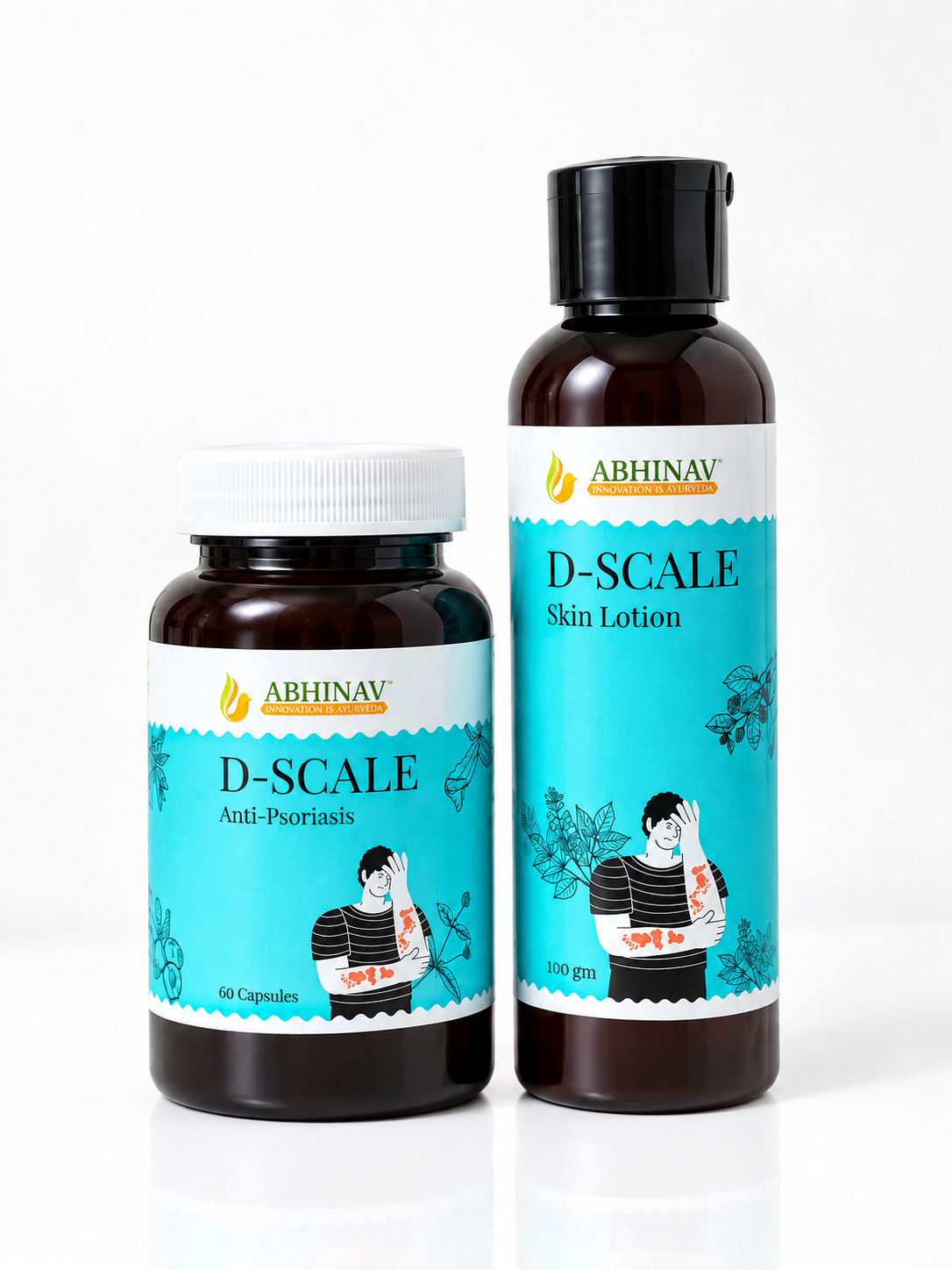 D-Scale | Psoriasis Combo Kit – Capsules + Lotion