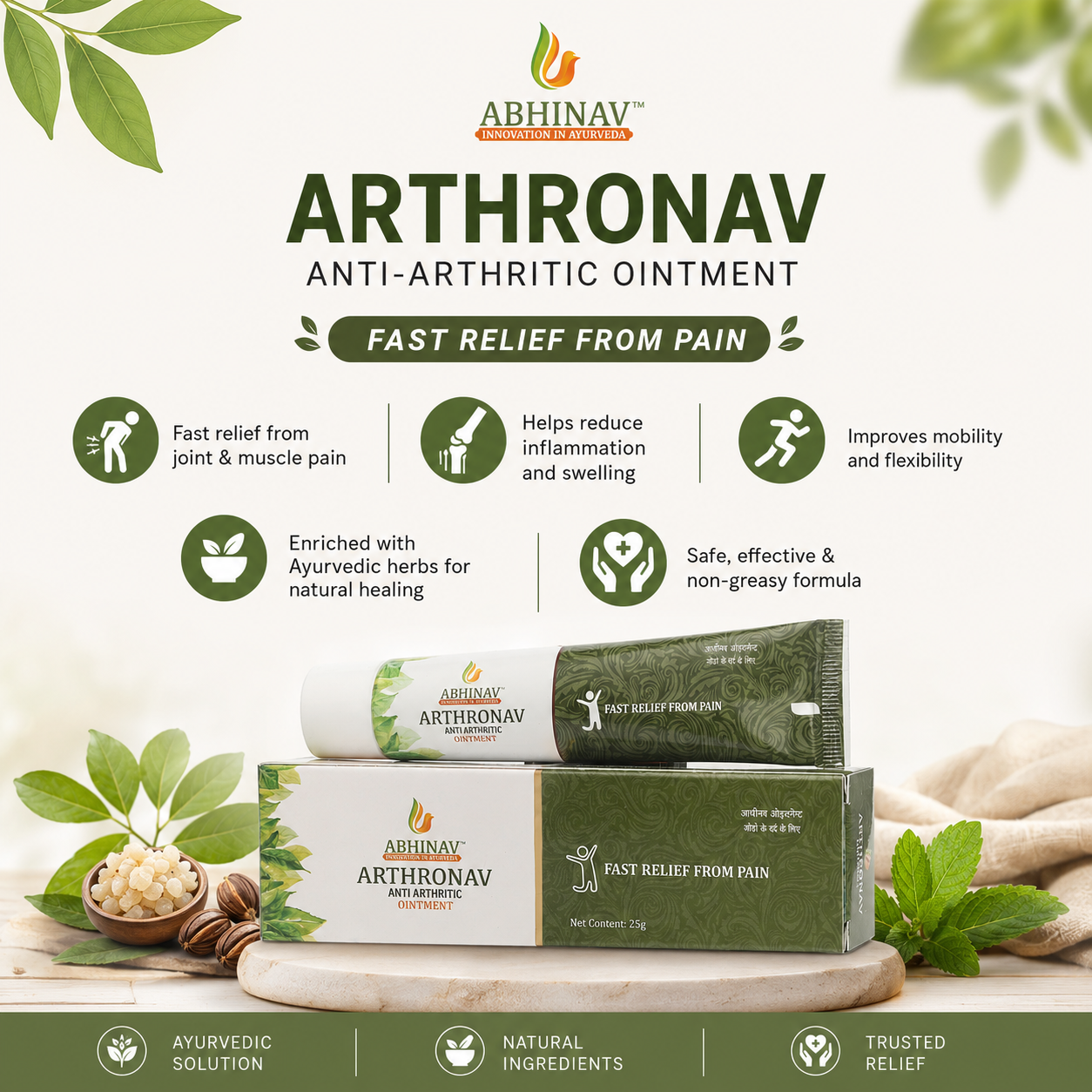 Arthronav – Pain Relief Oinment – Tube of 25 gm
