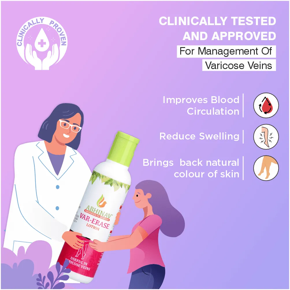 Var-Erase | Ayurvedic Varicose Veins Lotion – 100 gm